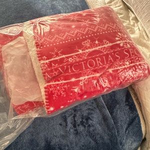 Red Victoria secret blanket